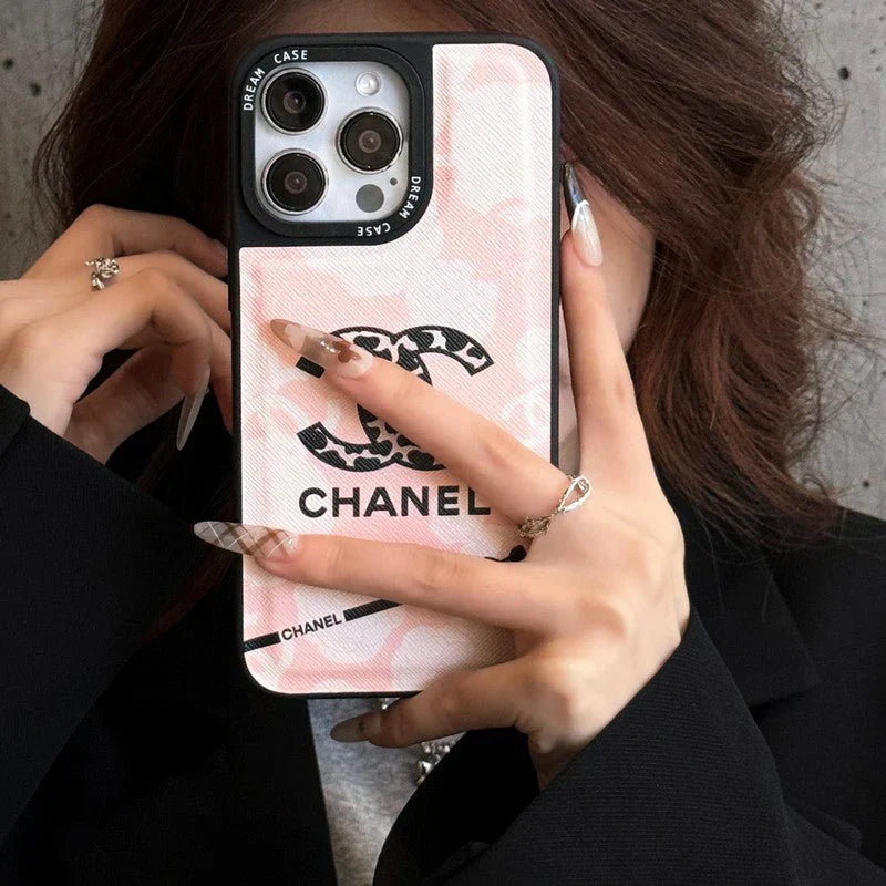 CC Camellia Leather iPhone Case