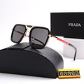 Unisex Double Bridge Metal Square Sunglasses 68805s