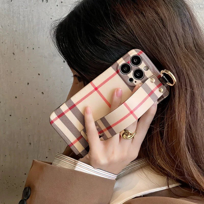 Bur Classic Color Wristband iPhone Case