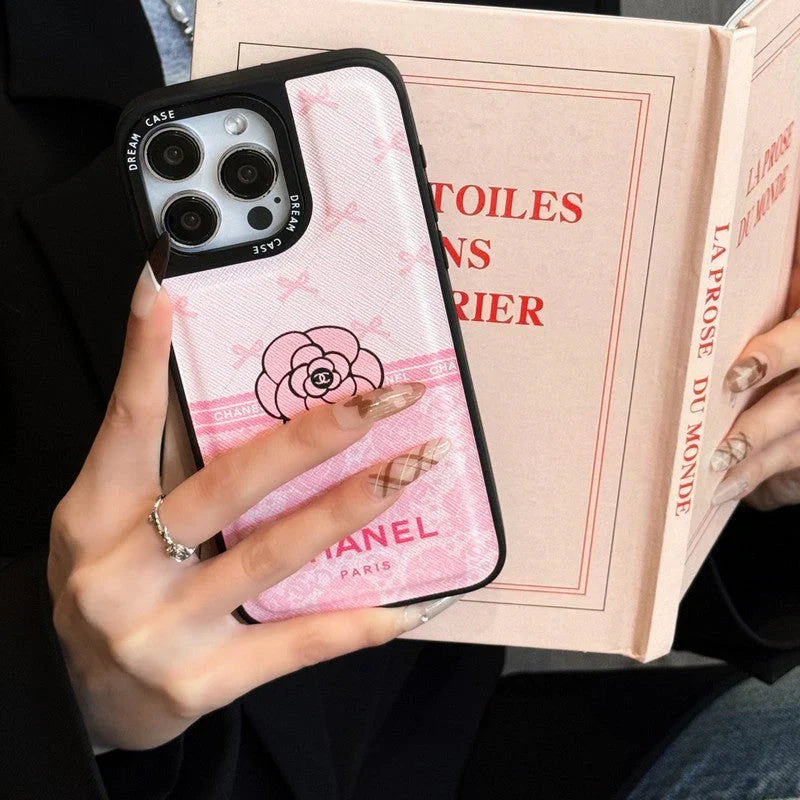 CC Camellia Leather iPhone Case