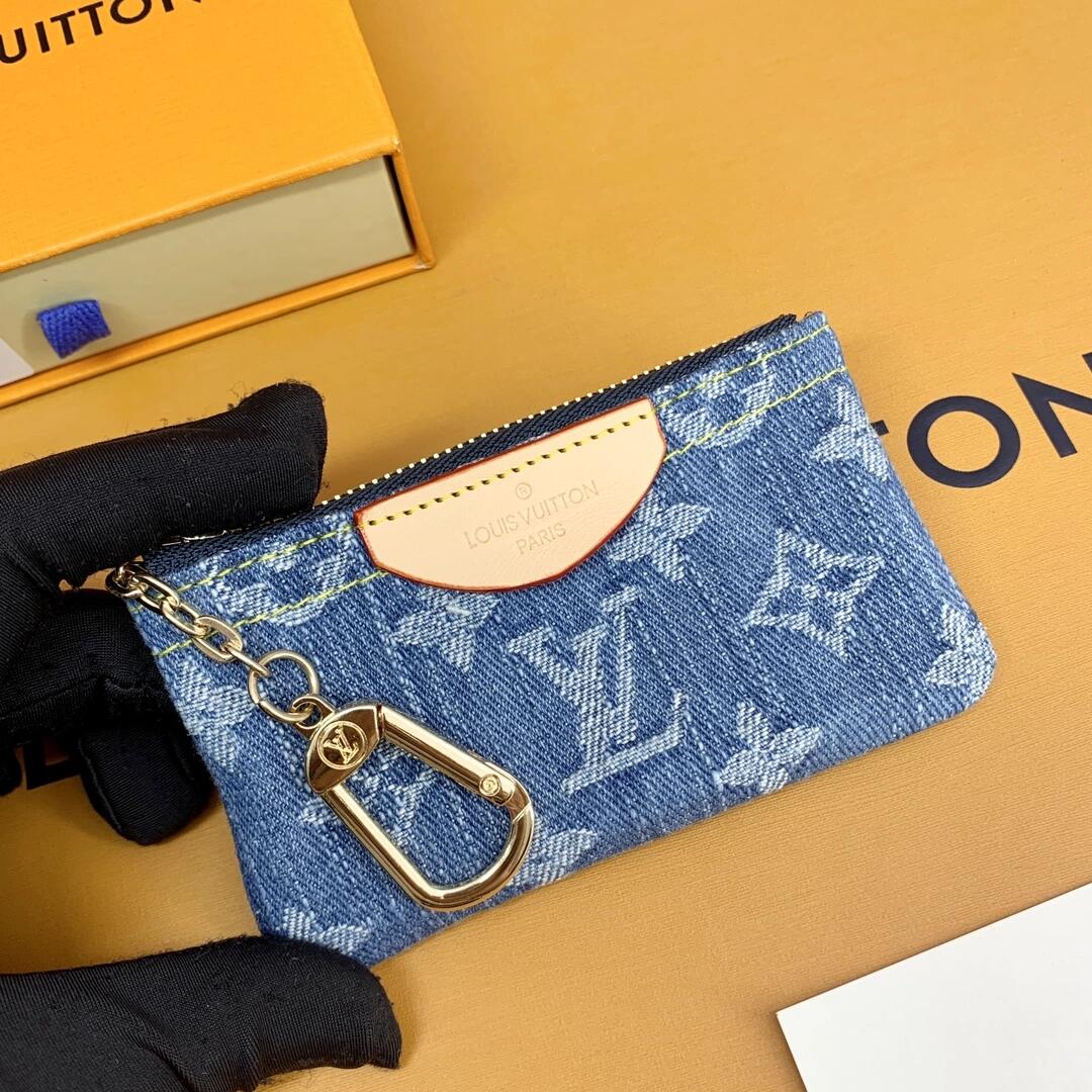 Luxury  Monogram Coin Pouch – Stylish & Compact Keychain Wallets