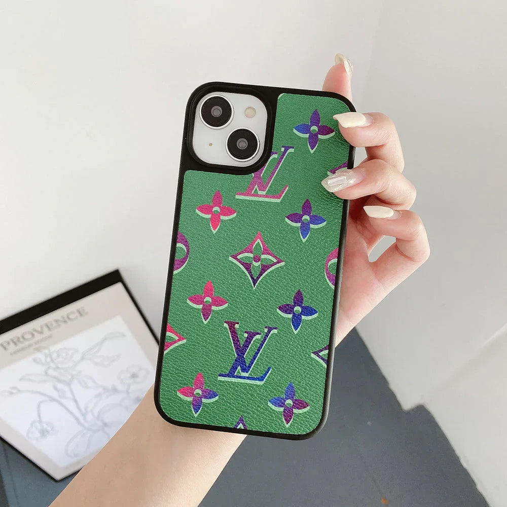 Lou Color Leather iPhone Case