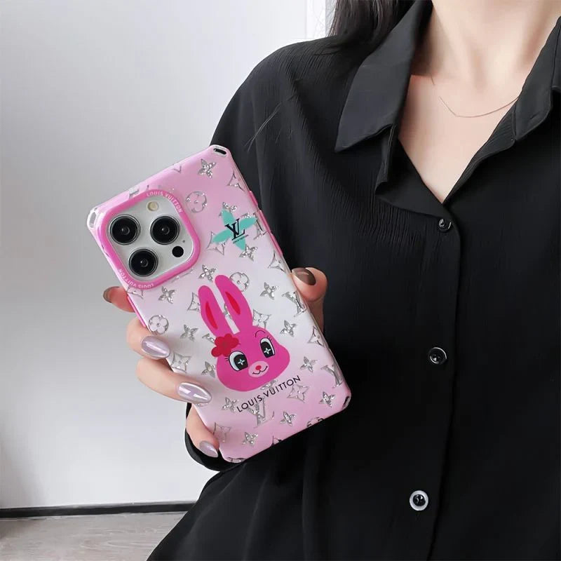 Lou Duck & Rabbit Square iPhone Case