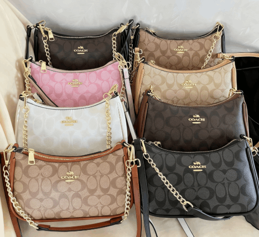 Classic Monogram Chain Crossbody Bag - Multi-Color Options, Fashionable & Versatile-1-2
