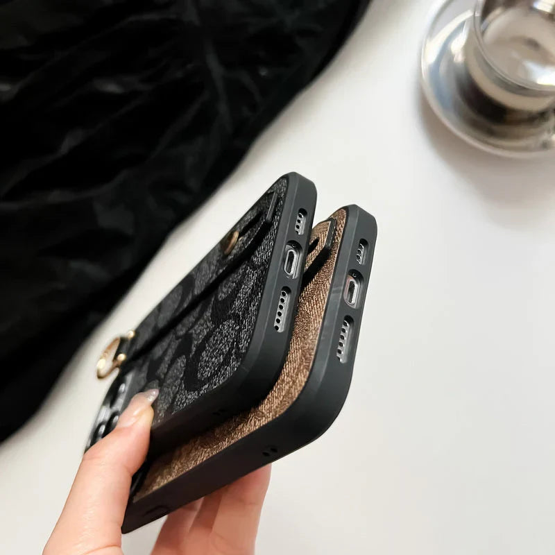 Coach iPhone Case With Holder Coffee-SW240330