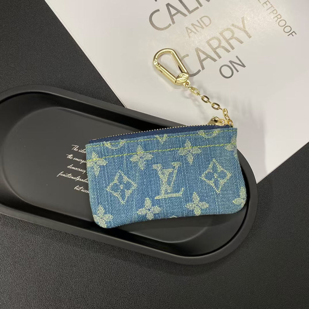 Luxury  Monogram Coin Pouch – Stylish & Compact Keychain Wallets