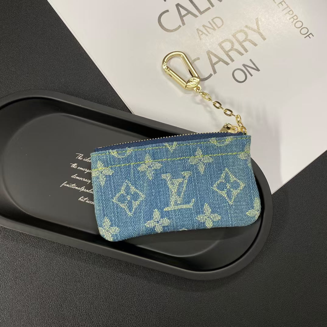 Luxury  Monogram Coin Pouch – Stylish & Compact Keychain Wallets