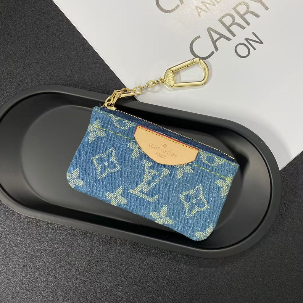 Luxury  Monogram Coin Pouch – Stylish & Compact Keychain Wallets