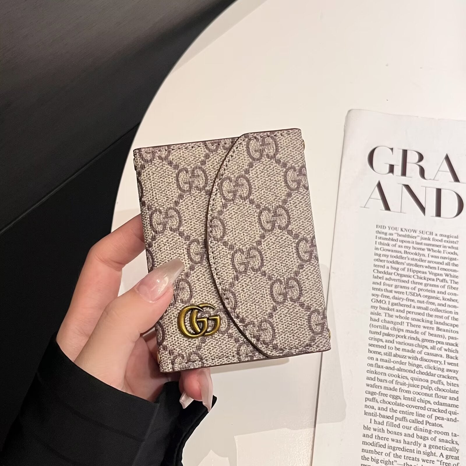 Luxury LV & GG-Inspired Monogram Compact Wallet Collections