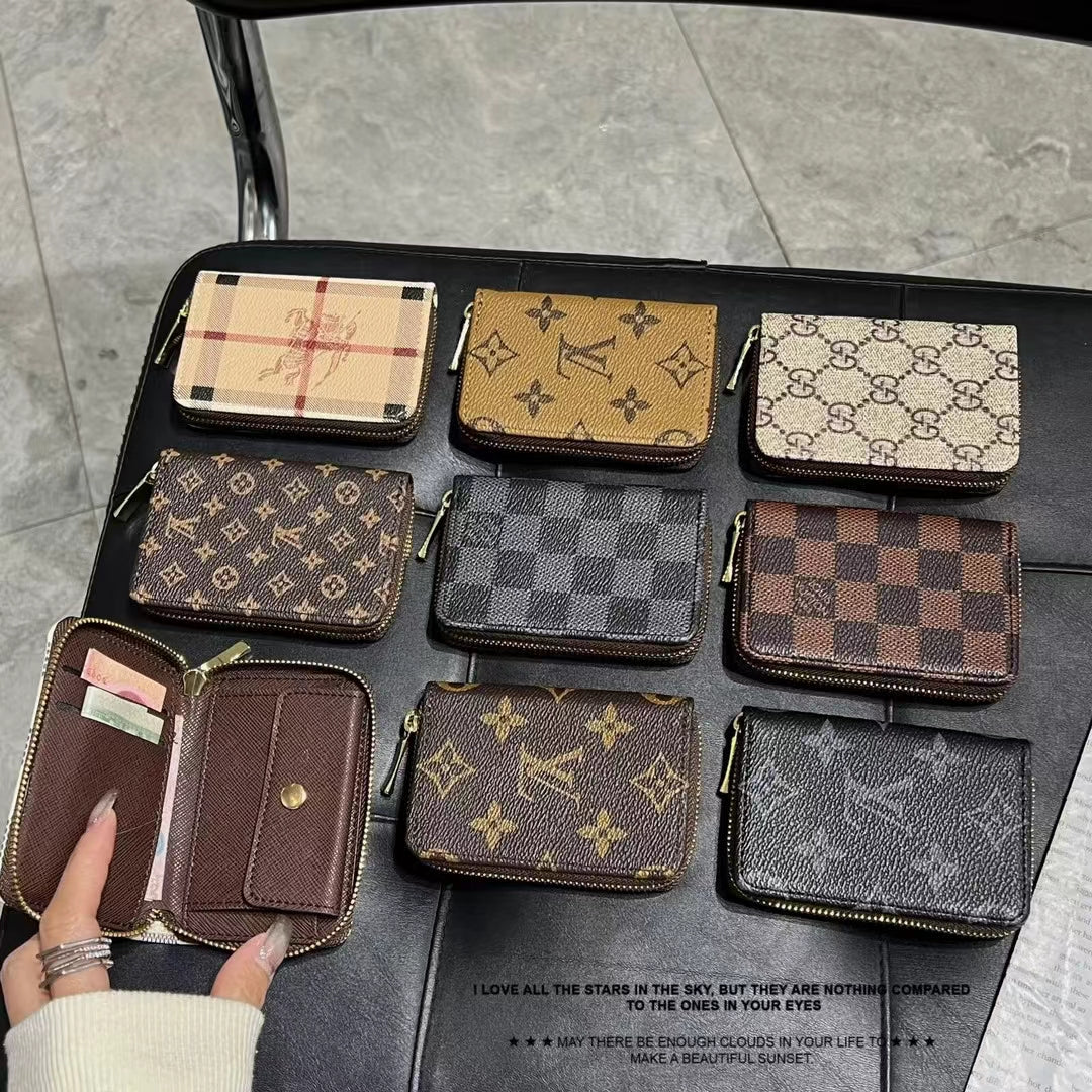 Luxury Monogram Zipper Wallet Collection – LV, GG, and BBRs