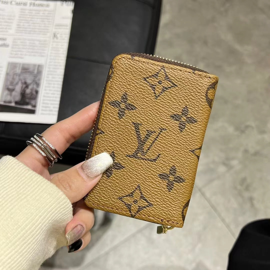 Luxury Monogram Zipper Wallet Collection – LV, GG, and BBRs