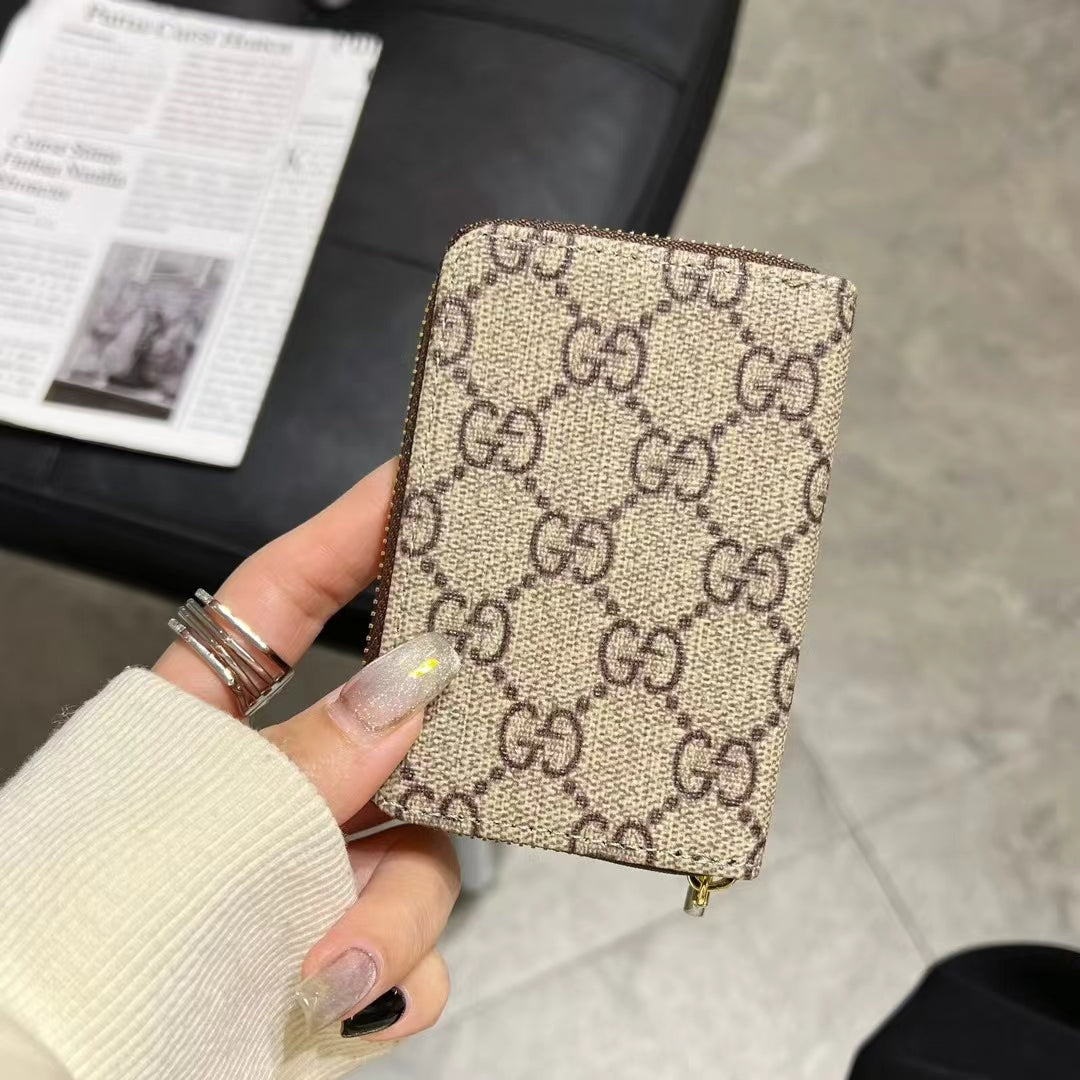 Luxury Monogram Zipper Wallet Collection – LV, GG, and BBRs