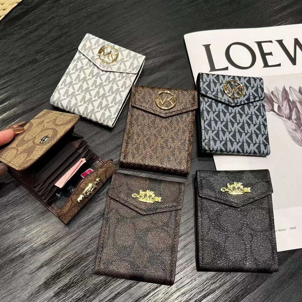 Luxury MK & CO -Inspired Monogram Card Holder Walletss