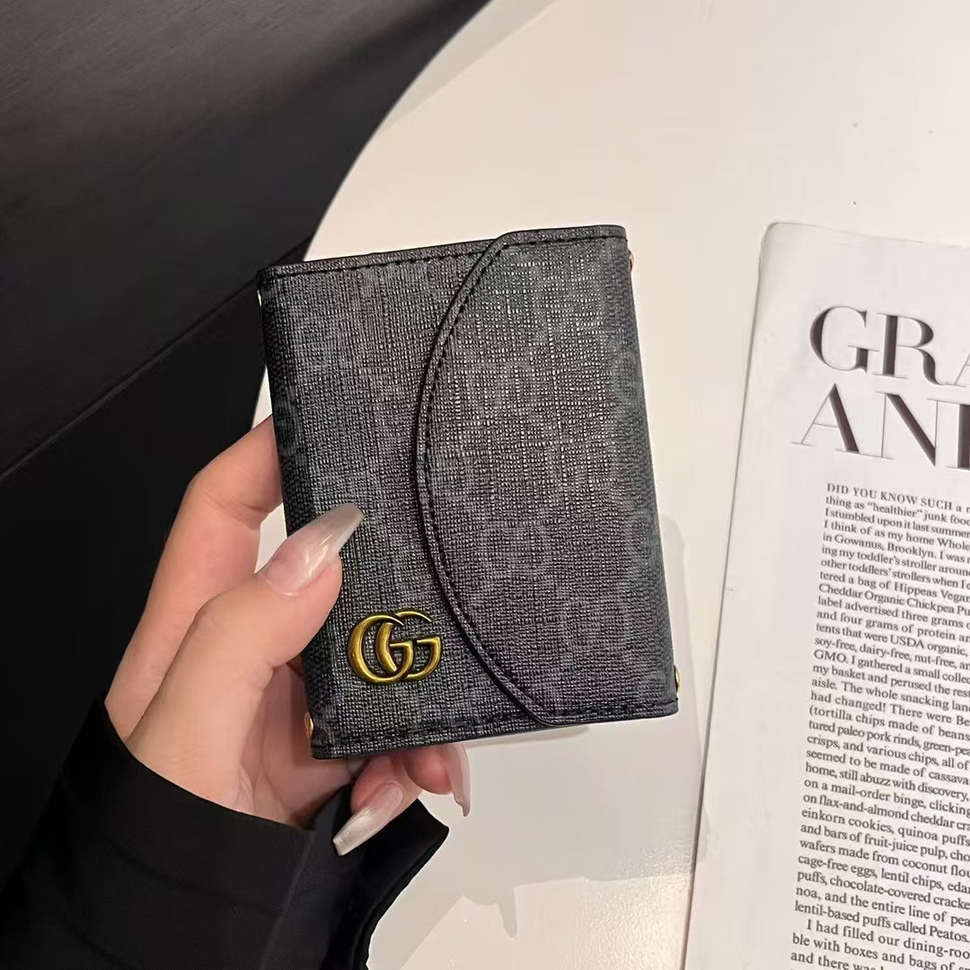 Luxury LV & GG-Inspired Monogram Compact Wallet Collections