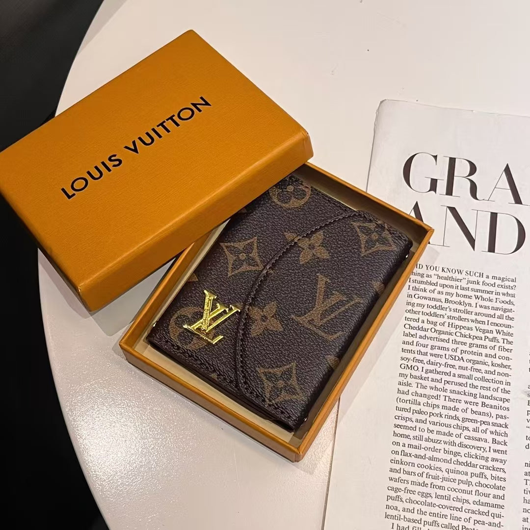 Luxury LV & GG-Inspired Monogram Compact Wallet Collections