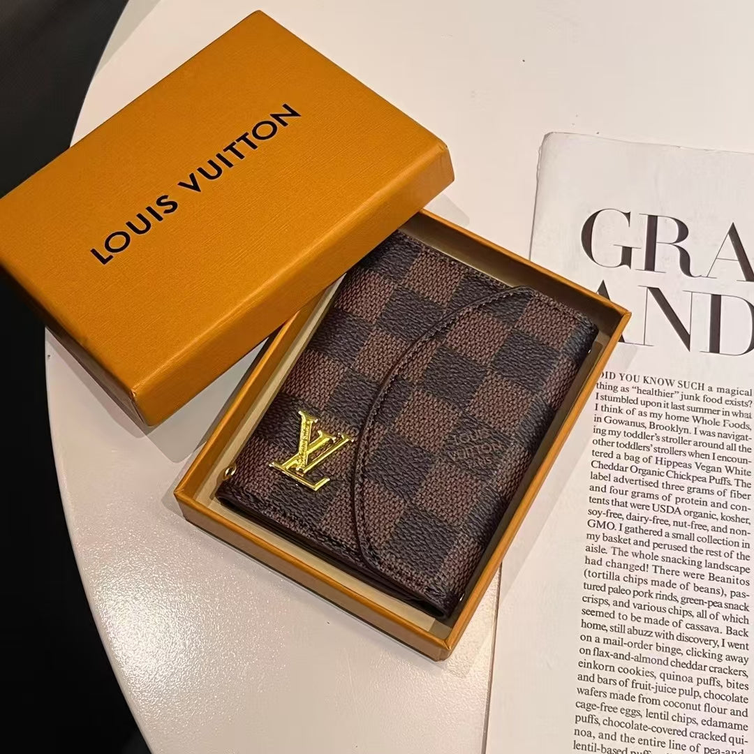 Luxury LV & GG-Inspired Monogram Compact Wallet Collections