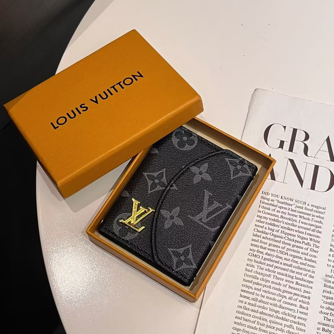 Luxury LV & GG-Inspired Monogram Compact Wallet Collections