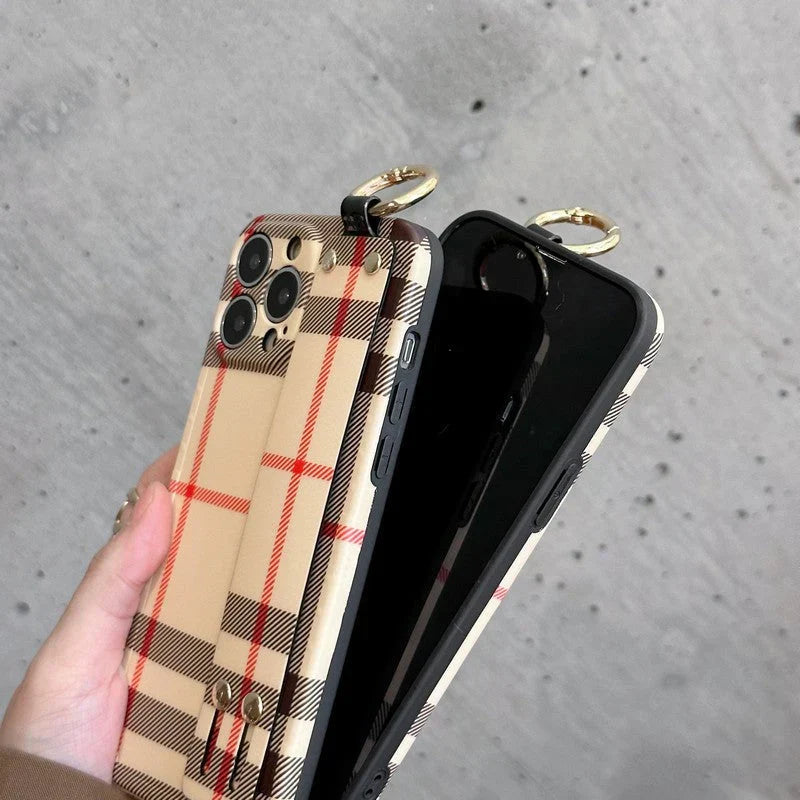 Bur Classic Color Wristband iPhone Case