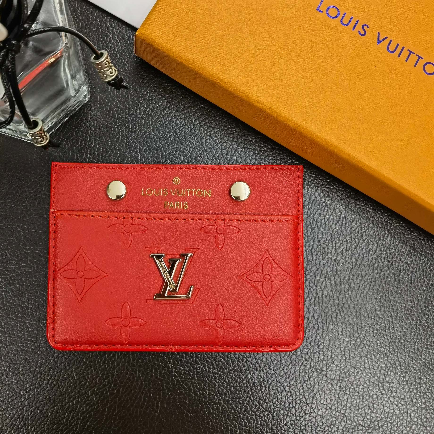 LV Signature Slim Card Holder Wallets
