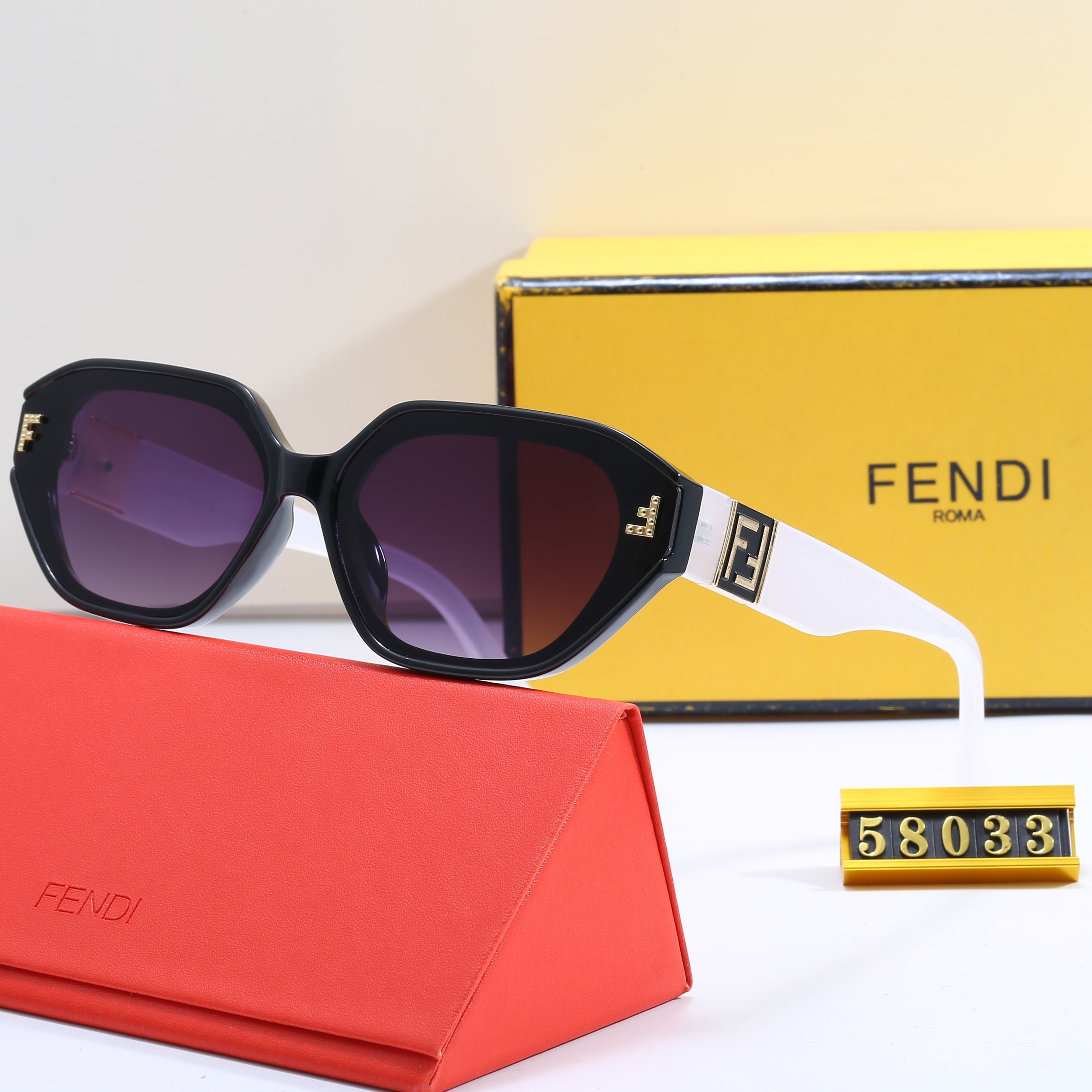 Hexagonal Cat Eye Sunglasses 58033s