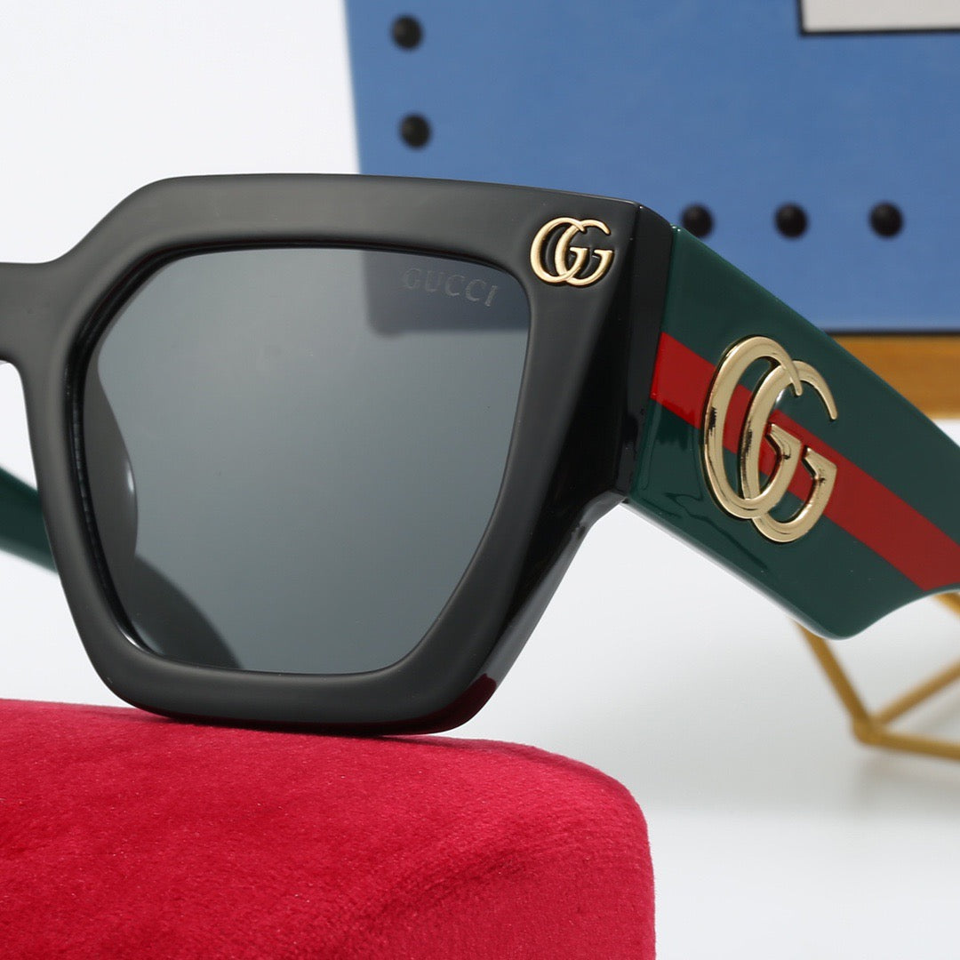 Fashionable wide temple sunglasses 4016s