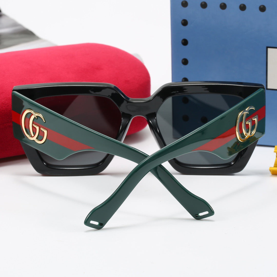 Fashionable wide temple sunglasses 4016s