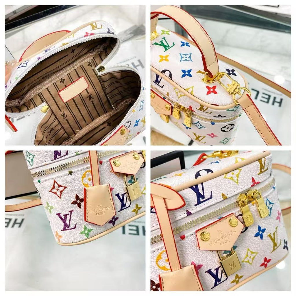 Vintage-Inspired Box hand bag – Elegant Monogram Tote Box-1-2