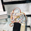 Vintage-Inspired Box hand bag – Elegant Monogram Tote Box-1-2