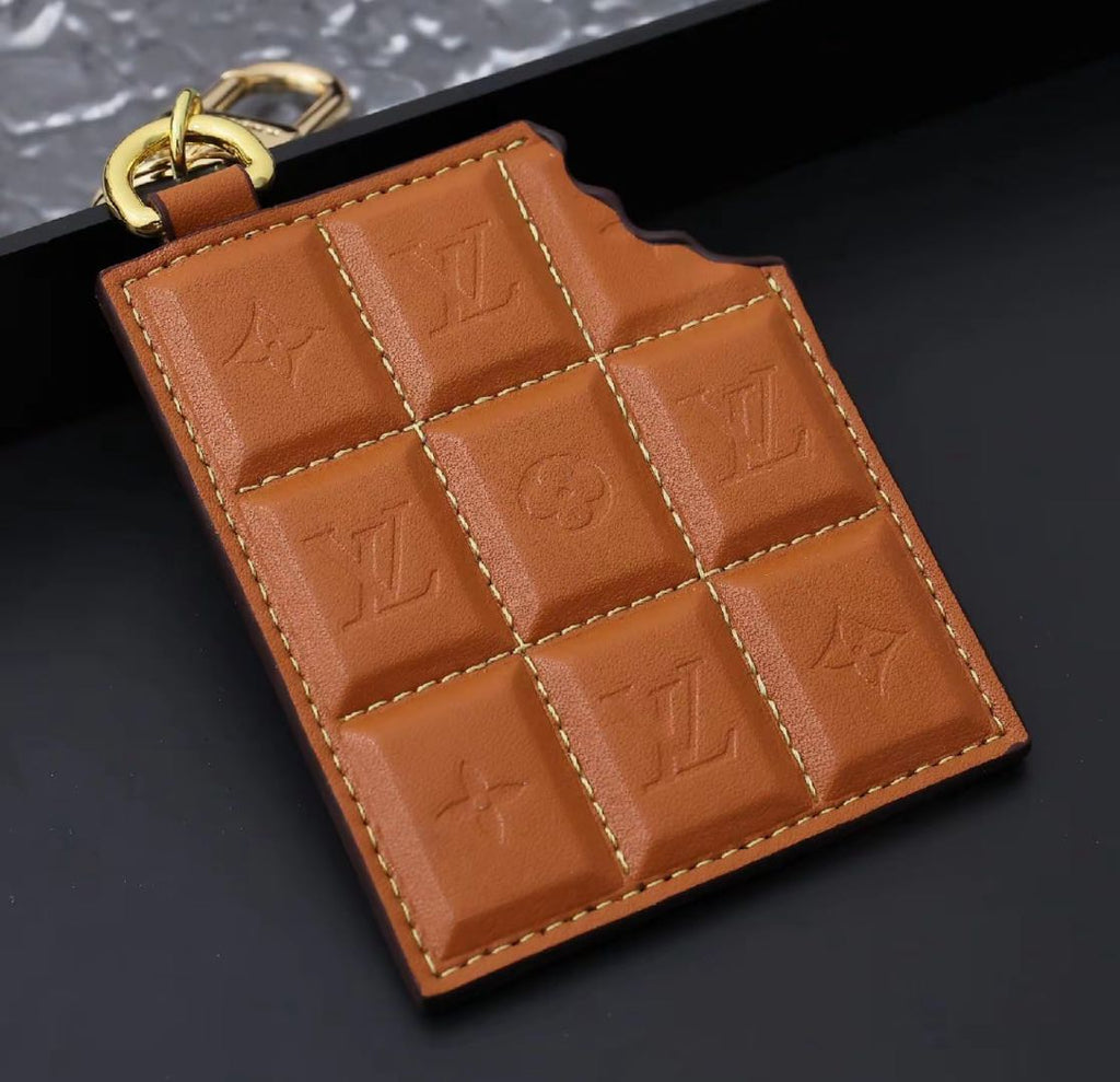 🍫 L&V Chocolate - Style Leather Keychain & Bag Charm 🍫s