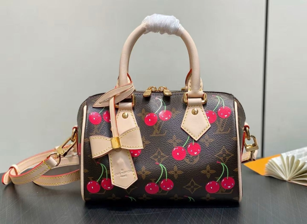 🌟 L$V Cherry Keychain: Cute + Luxury, All in One 🍒✨s