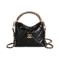 Quilted Chain Cloud Bag - Adjustable Strap Textured Crossbody-1