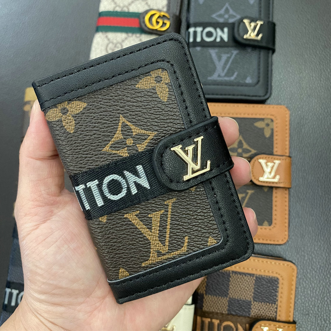 Leather High Quality Flip Card Holder