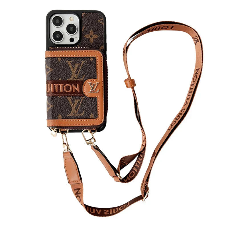 Lou GG Card Holder Chain iPhone Case