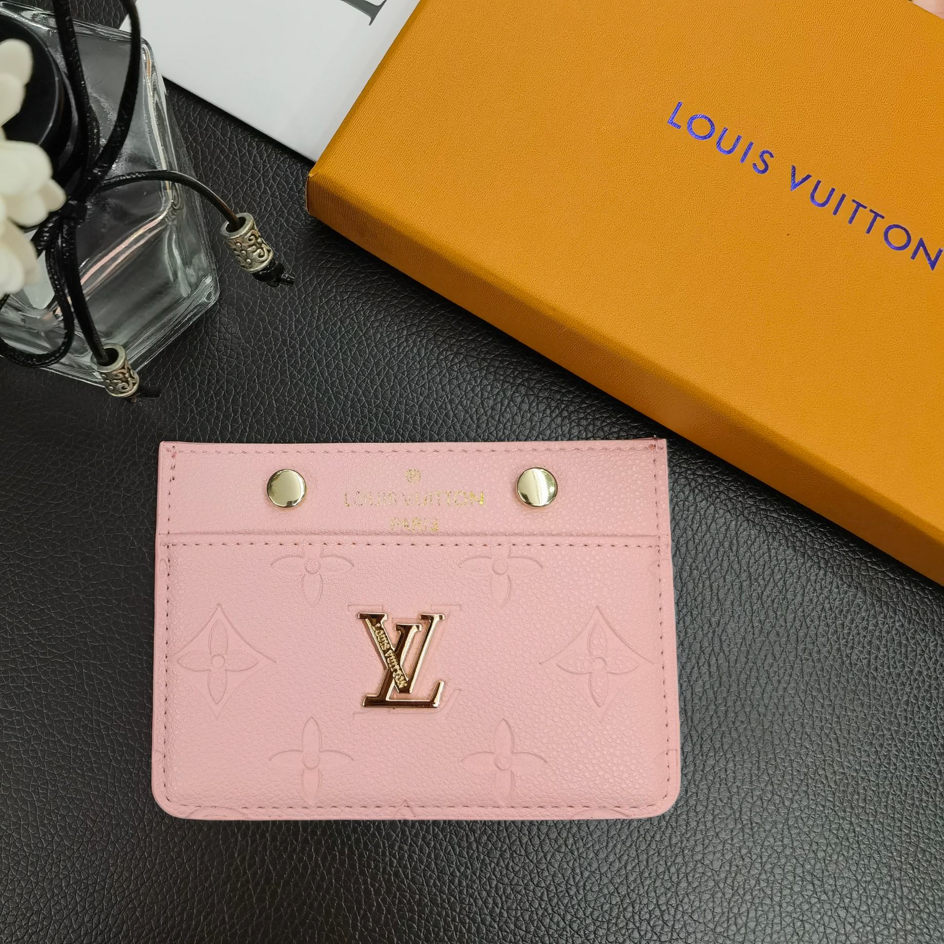 LV Signature Slim Card Holder Wallets