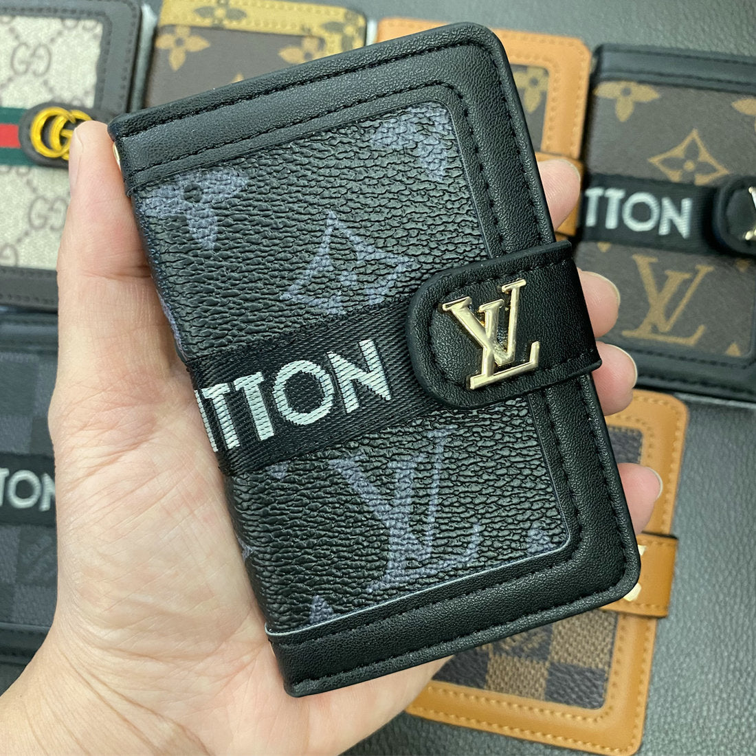 Leather High Quality Flip Card Holder