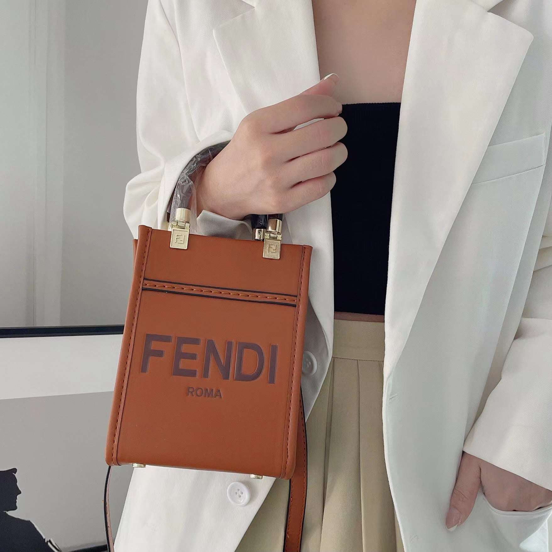 Classic Tote Bag With Crossbody-1-2