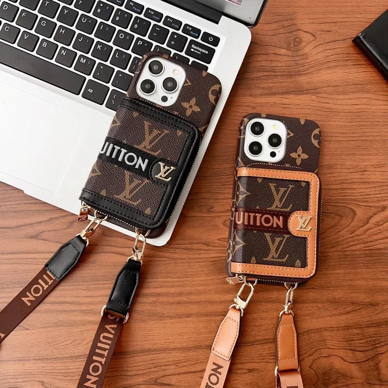 Lou GG Card Holder Chain iPhone Case