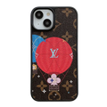 Lou Balloon & Heart Leather iPhone Case