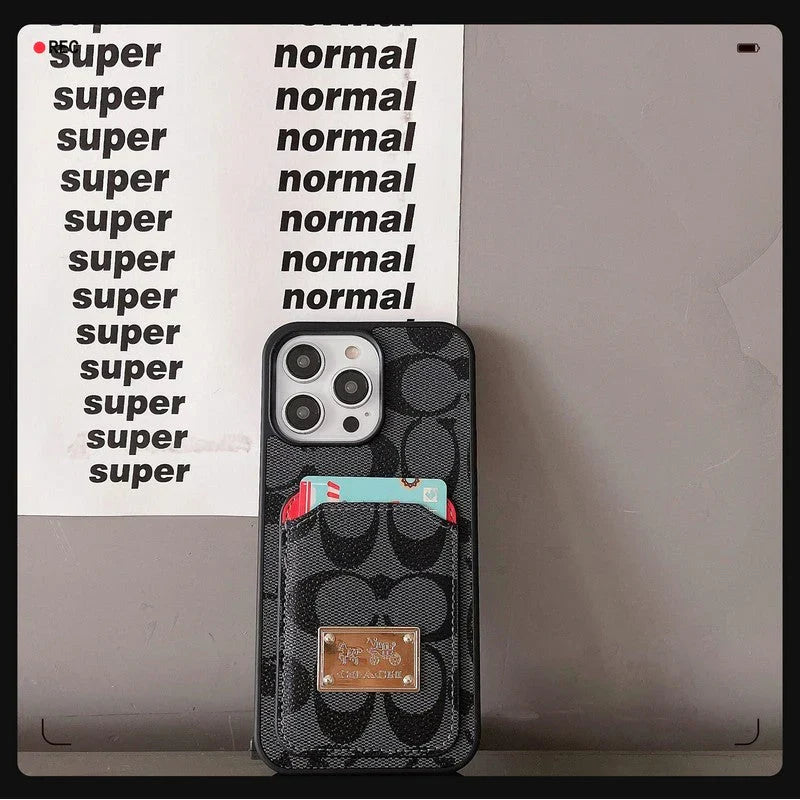 Coa Card Bag Leather iPhone Case