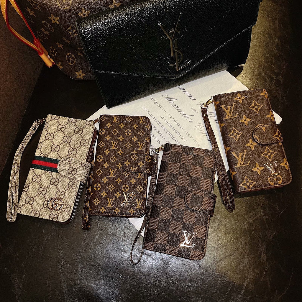 Trendy Leather Wallet Style Phone Case For iPhone