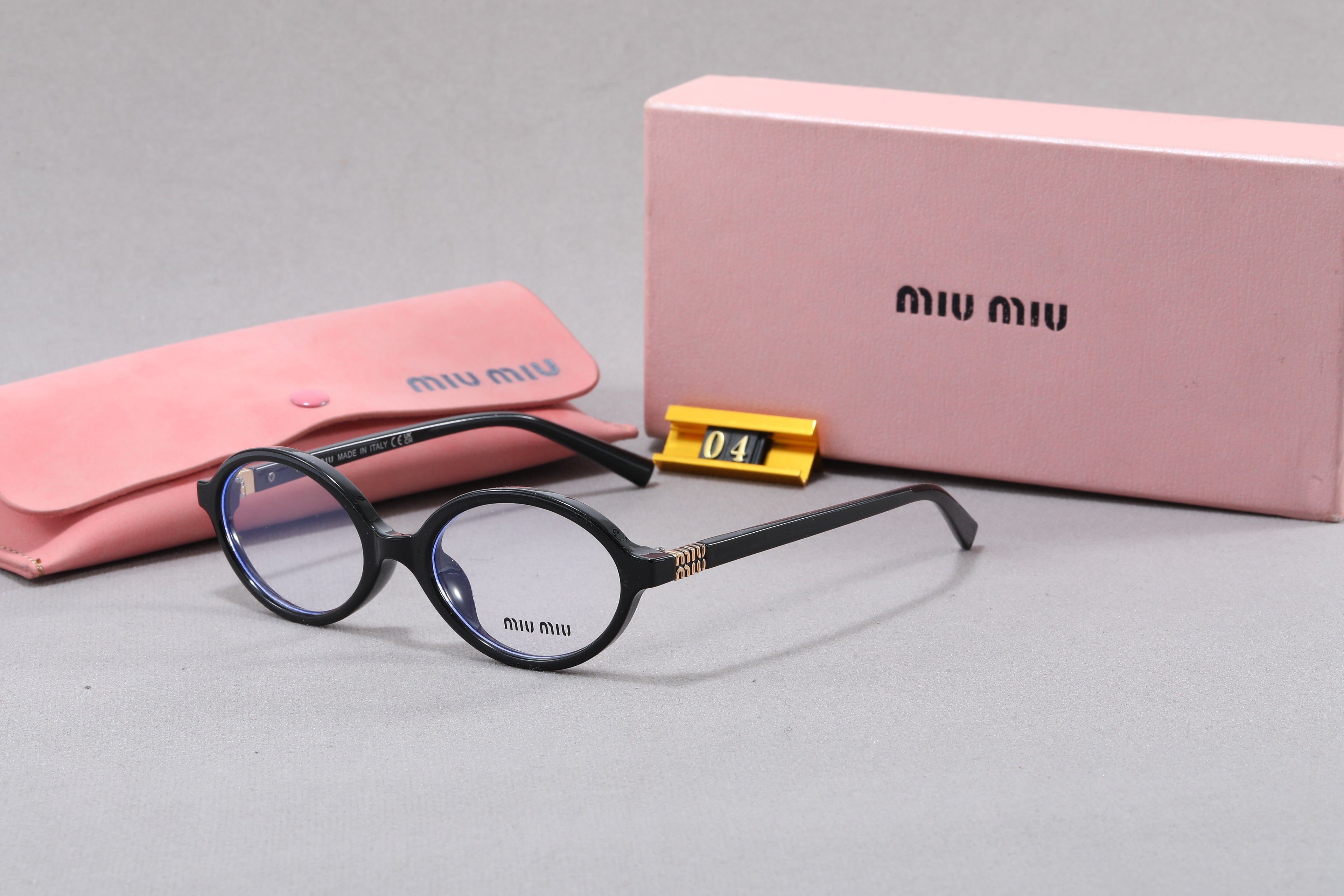 Leopard Print Square Frame RetroGlasses & Sunglasses-5