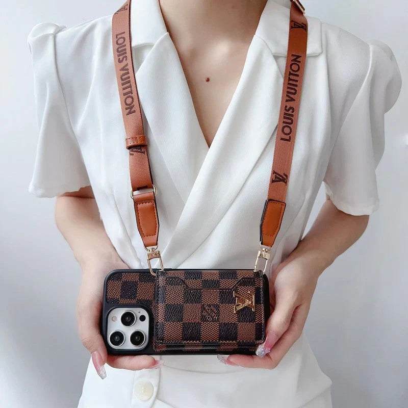 Lou Side Card Bag Crossbody Chain iPhone Case