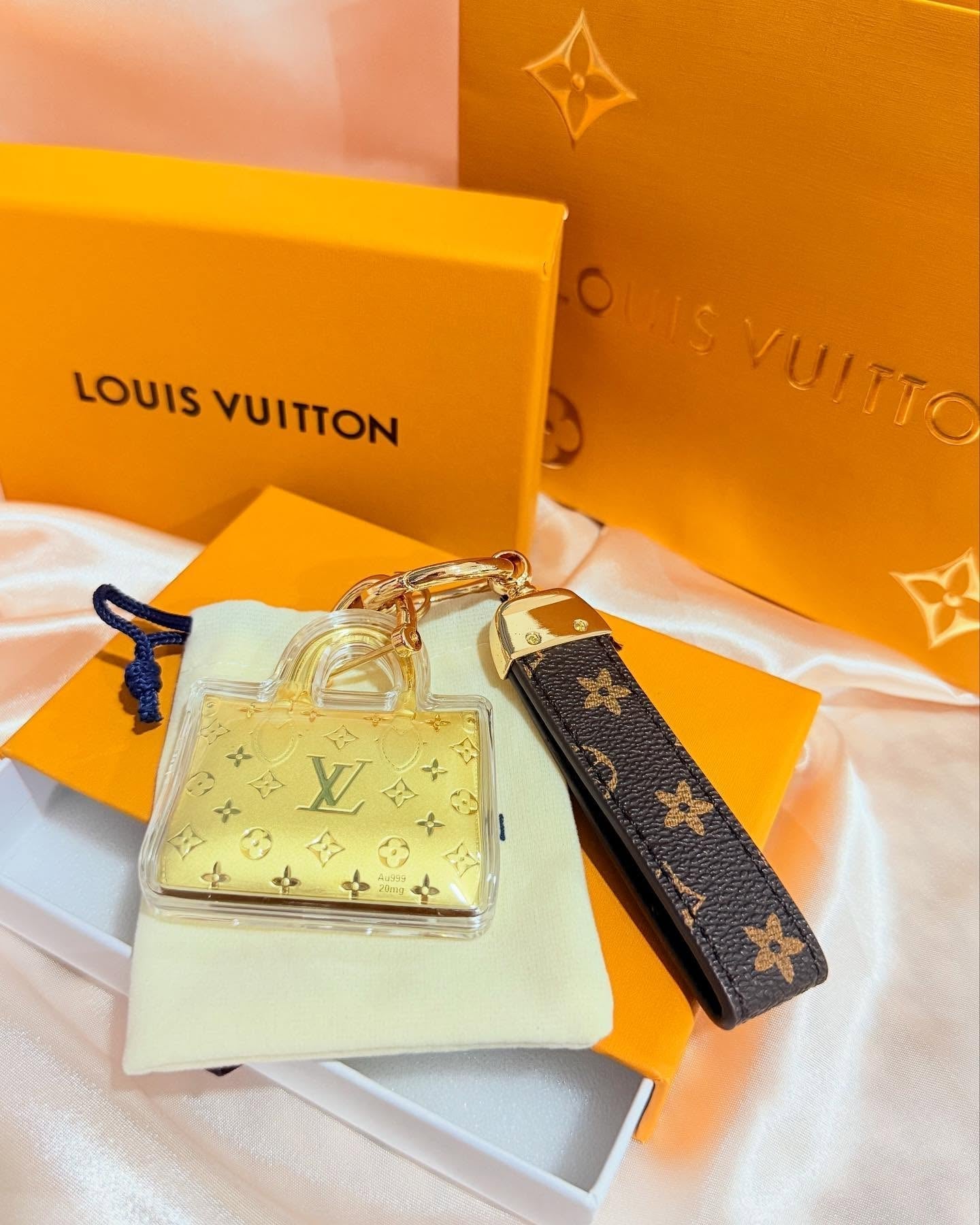 Keychain Gold Mini Bags