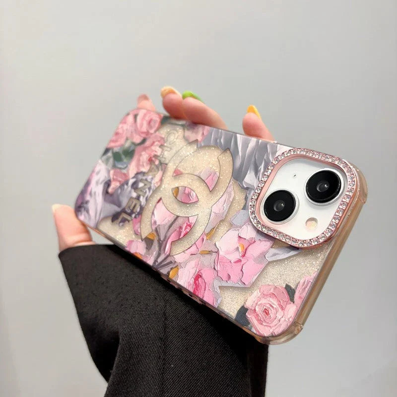 CC Crystal Pink Flower iPhone Case