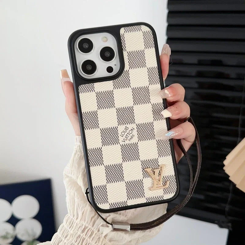 Lou Black & White Hand Chain iPhone Case