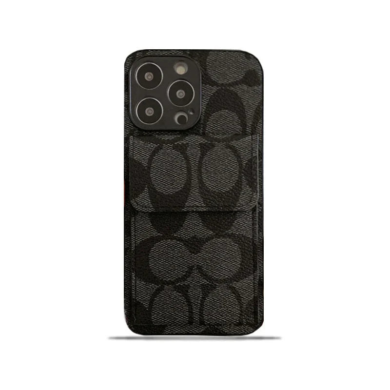 Coach iPhone Case With  Wallet Black-HP240513