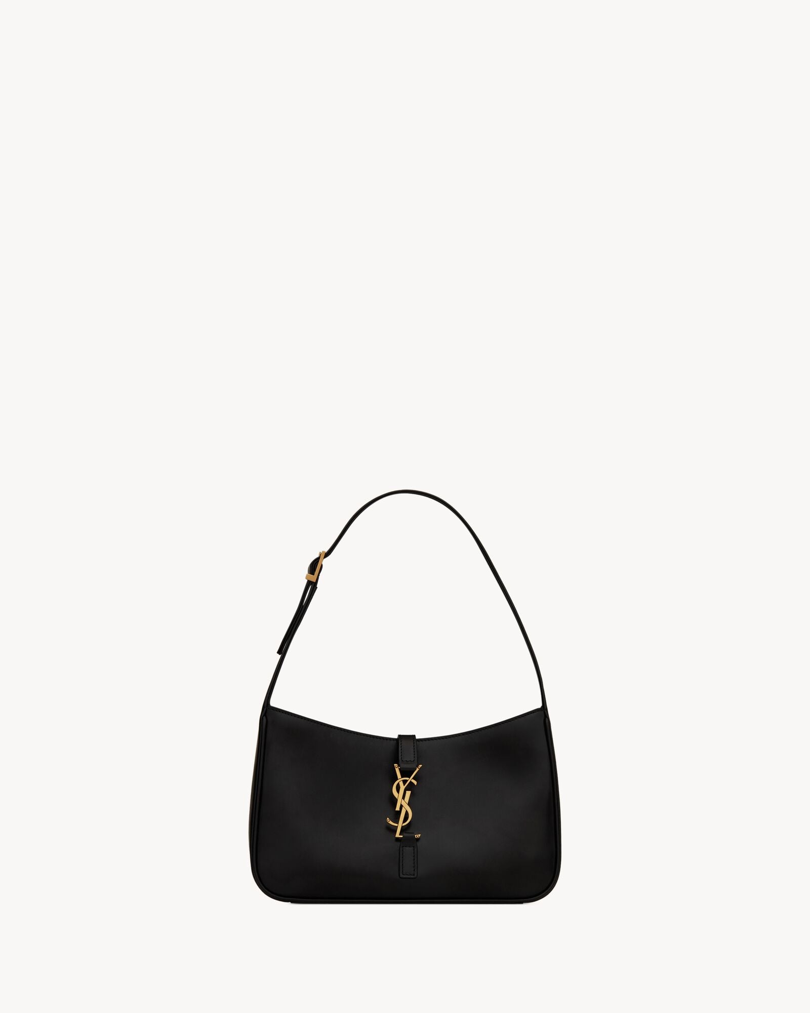 Saint Laurent Le 5 à 7 Patent Leather Hobo – Burgundy Elegance-1-2