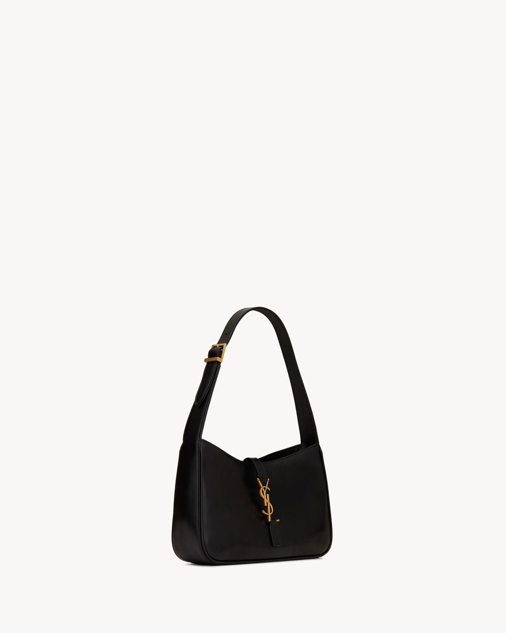 Saint Laurent Le 5 à 7 Patent Leather Hobo – Burgundy Elegance-1-2