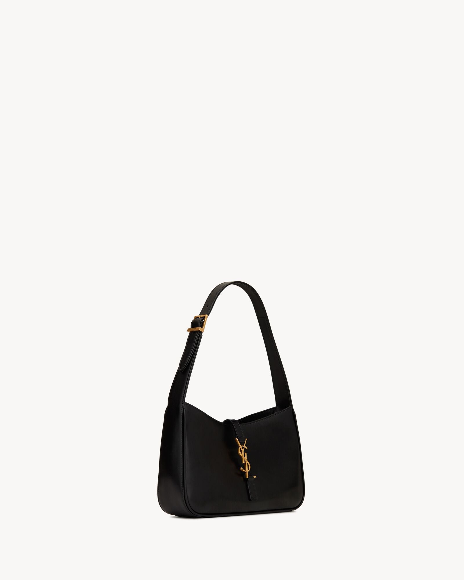 Saint Laurent Le 5 à 7 Patent Leather Hobo – Burgundy Elegance-1-2
