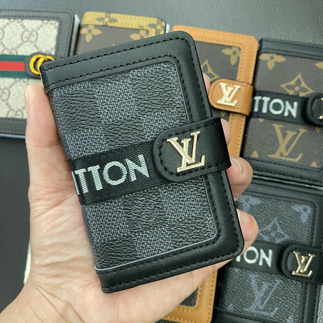 Leather High Quality Flip Card Holder